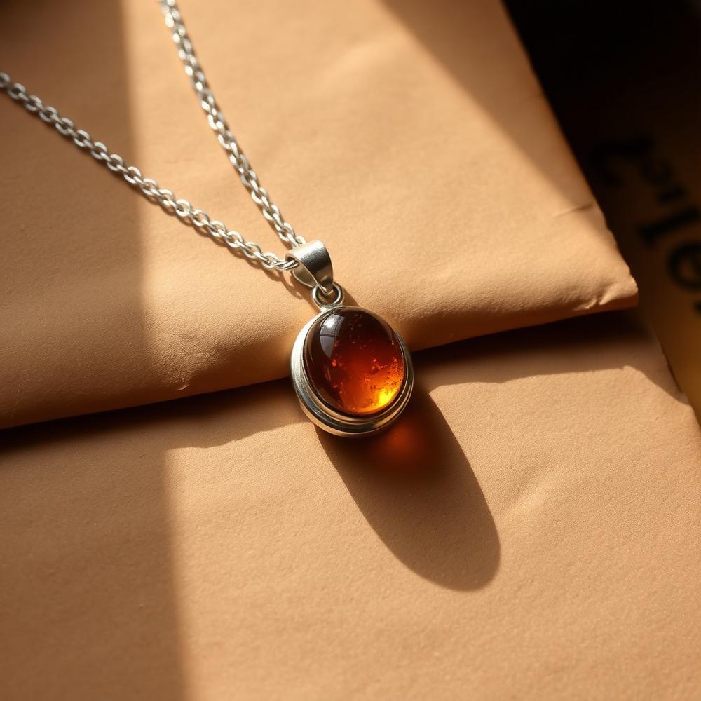 Amber Drop Pendant